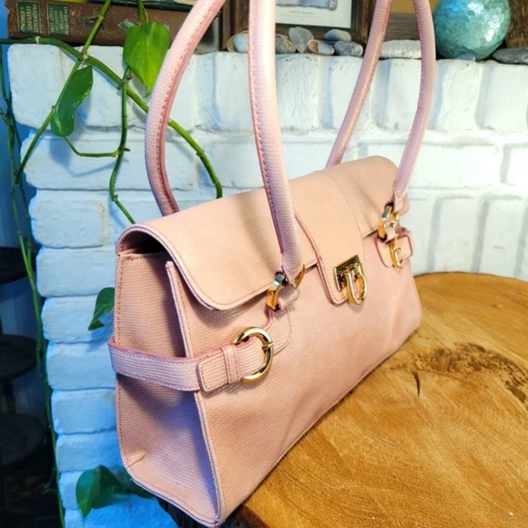 Vintage Lord & Taylor Reptile Pattern Leather Bag - Picture 6 of 15